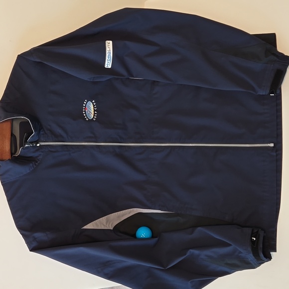 MEN'S FOOTJOY DRYJOYS NAVY GOLF JACKET SIZE SMALL - Picture 2 of 13